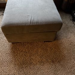  Blue Storage Ottoman 