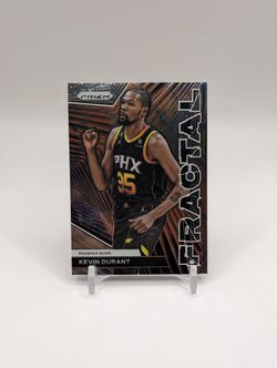 2023-24 Panini Prizm #9 Kevin Durant Fractal Prizms Silver
