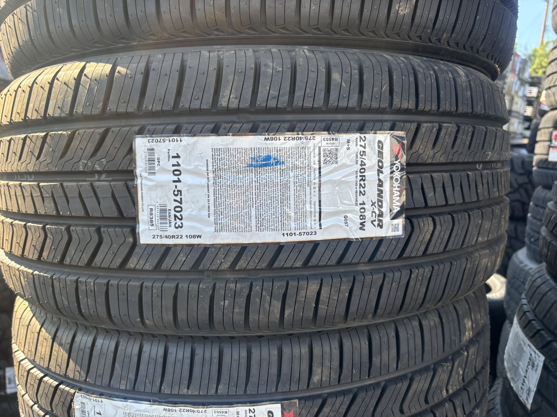 275/40/22.  YOKOHAMA TIRES.    