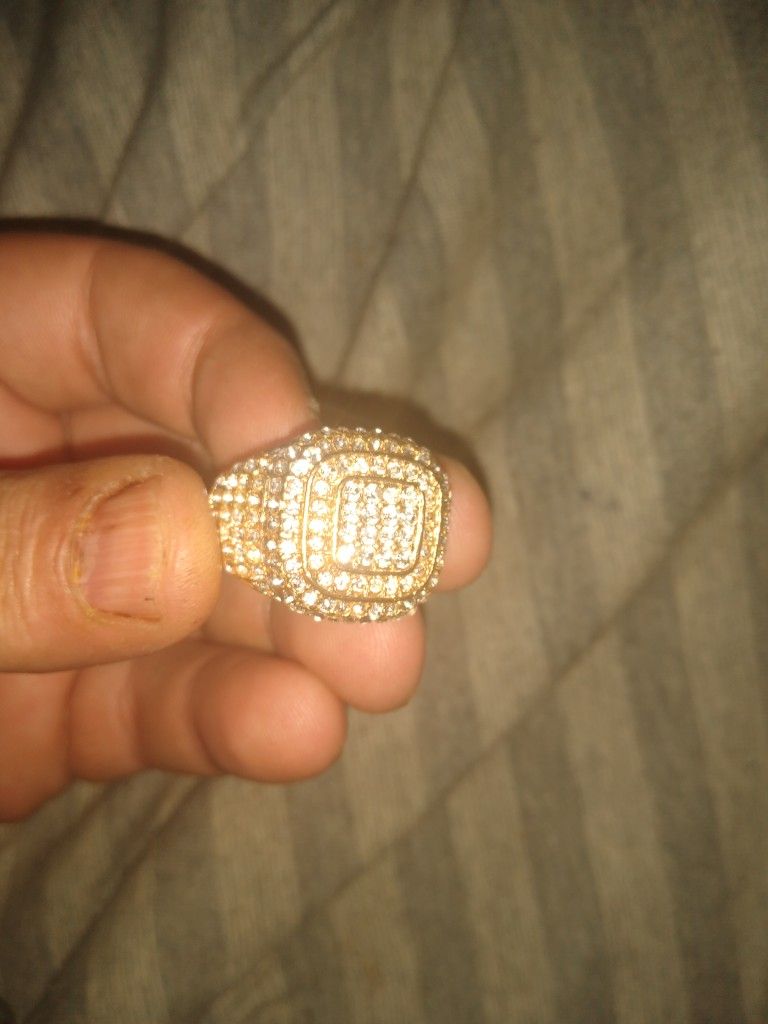 Men's Gold Plated Ring Size 12