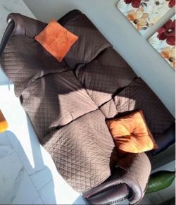 Dark Brown Leather Sofa