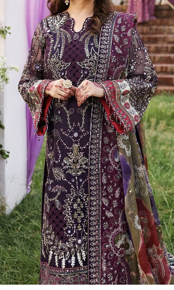 Almost New 3 Piece Wedding Dress Pakistani XL