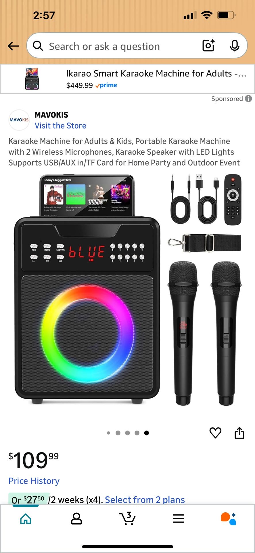 new In Box, Karaoke Machine