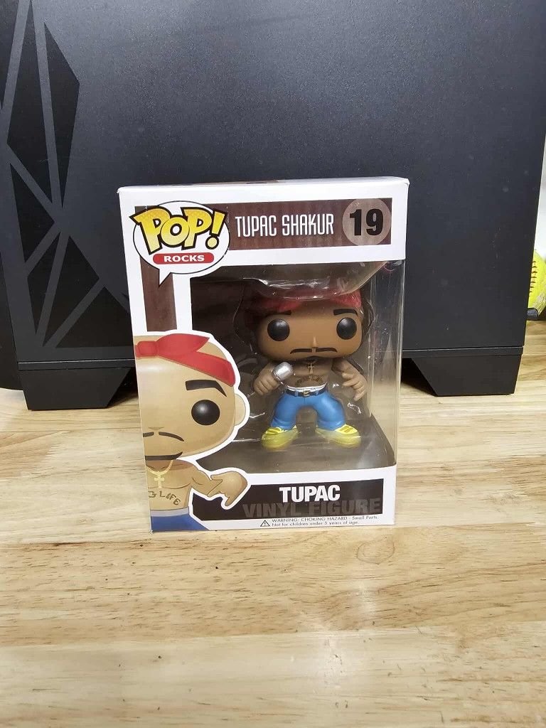NEW Funko Pop Rocks #19 Tupac Shakur (Eyebrows) Vaulted
