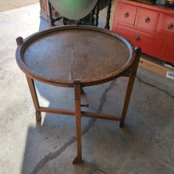 Vintage Rever Round Folding Table 