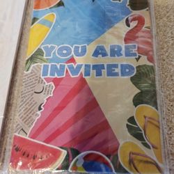 Summer Birthday  Invirtations