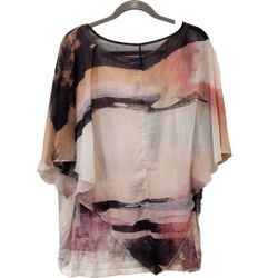 Women's Avenue Pink Tank With Coverlet Sz XL 