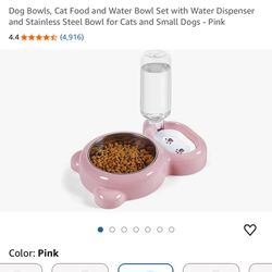 Pet Bowl And Water Dispenser 