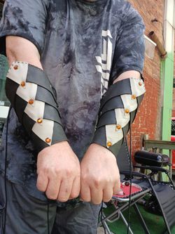 Leather Arm Bracers.