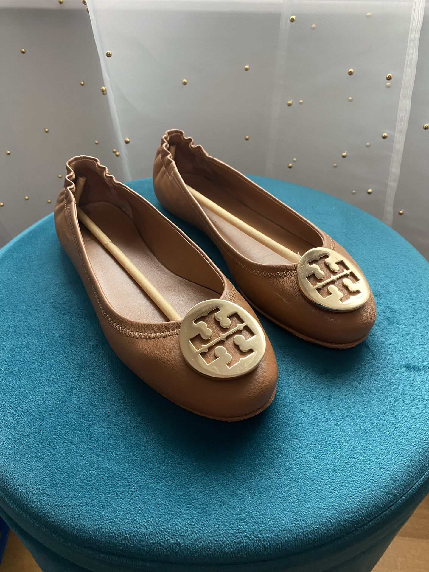 Barely Used Tory Burch Minnie Flats 