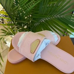 Pink LV women sandals