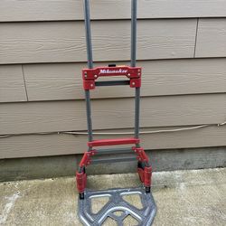 Milwaukee Folding Hand Truck Dolly 150 lb Capacity Compact Portable Cart