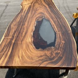 Live Edge And Epoxy Tables~ Dining table , Coffee Table, charcuterie Boards And More!! Please Read Description !