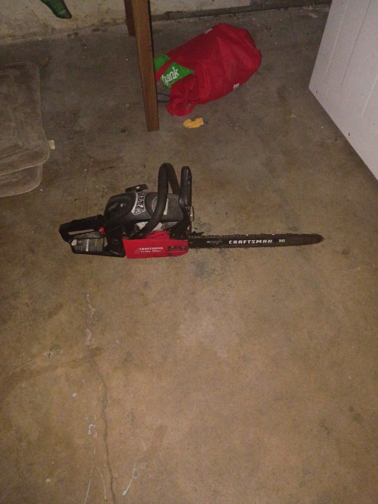 Craftsman 49cc Chainsaw In Good Working Conditions