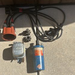 Bosch Blue Coil & Regulator, Dist Cap, oil pump (used)