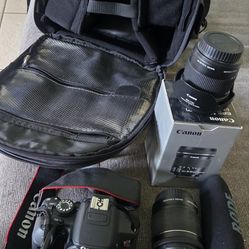 COMPLETE VLOG/PHOTO KIT: Canon T5i + 10-18mm Wide Lens + Røde Mic + Tripod + Bag