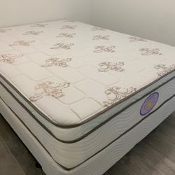 New Queen Mattress And Box Spring 2pc Bed Frame Is Not Included 