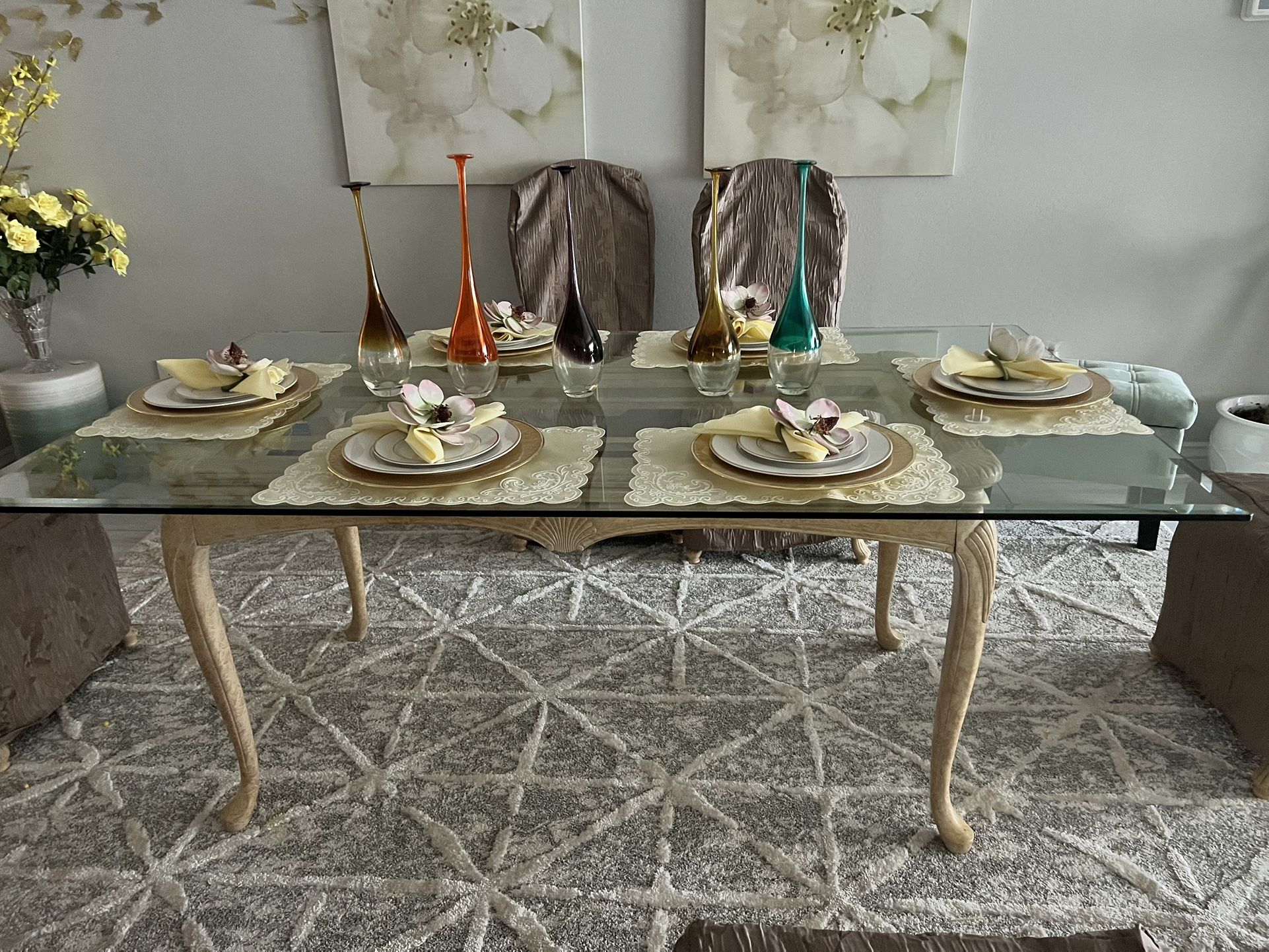 Glass Dining table