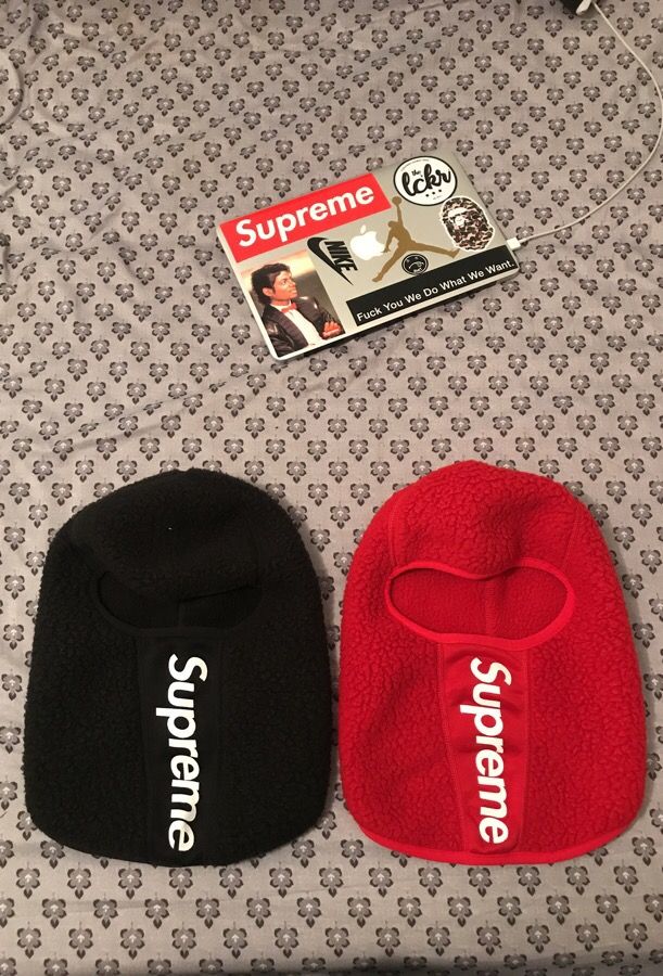 Supreme Polartec Deep Pile Balaclava 赤 | loneoakpoint.com