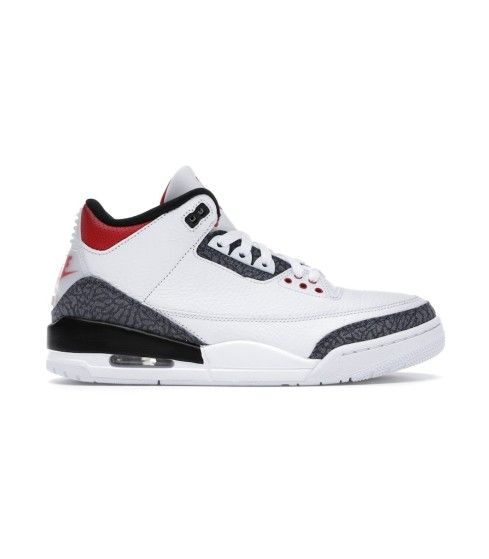 Jordan 3 Retro SE Fire Red Denim In Size 11.5