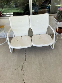 50s 60s double patio chair
