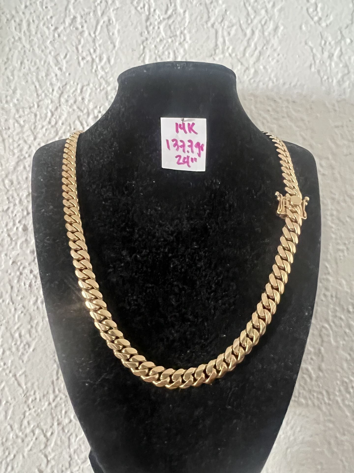 14K Solid Gold 🇨🇺 Links Chain 137.7Gr 24 Inches Long 