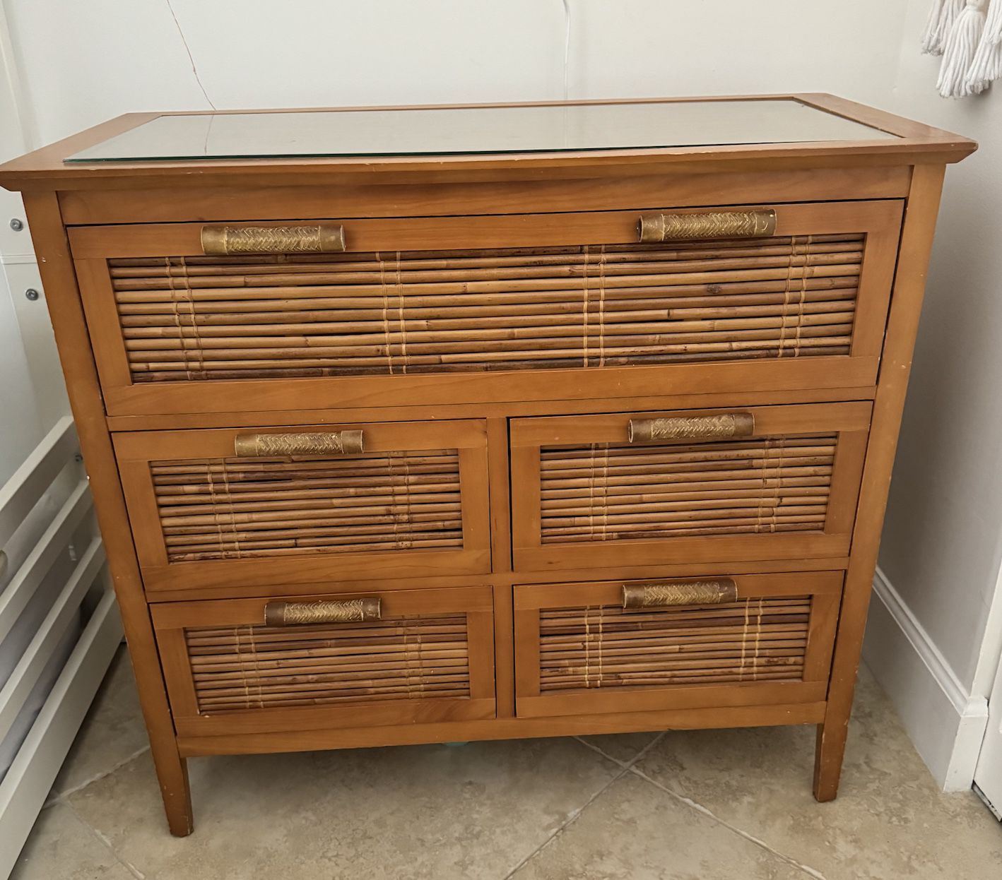 Bamboo dresser from pier one 