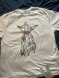 Size large over sized Off-White Graphic Art T-Shirt
