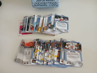 Upper deck Hockey 2024-2025 cards.
119 cards New.
Incredible quality!!!
All for Only 10 dollars!
Incredible deal