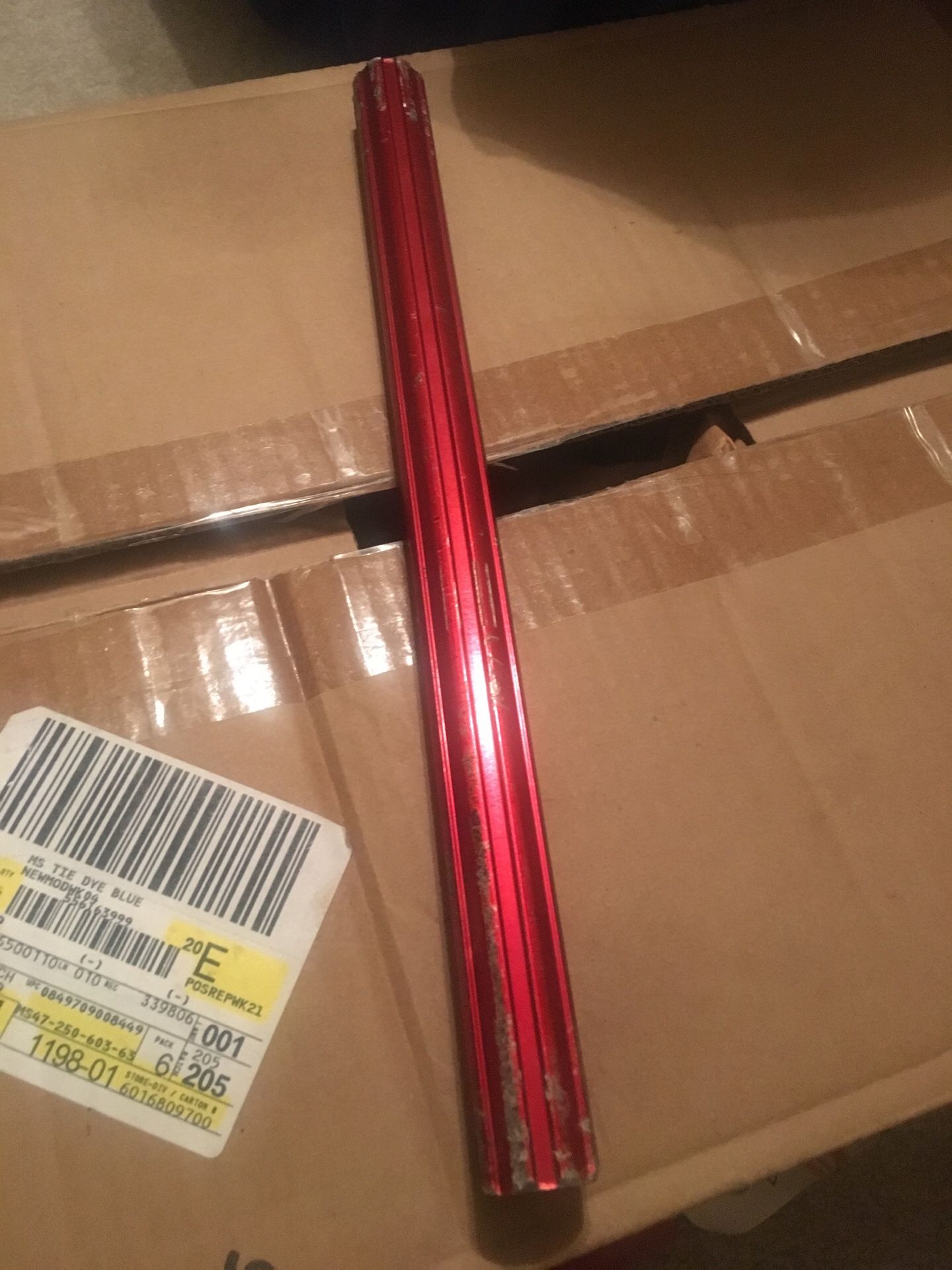 Red VDC old school bmx seatpost 22.2 bicycle