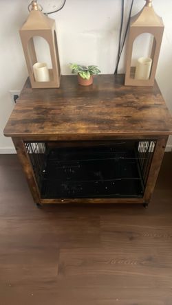 Dog crake kennel and desk