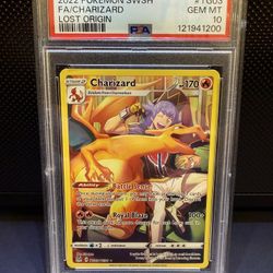 PSA 10 Pokemon Charizard Lost Origin FA