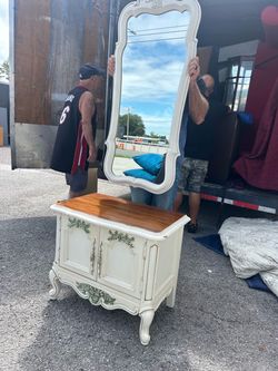 French Provincial Dresser with Mirror