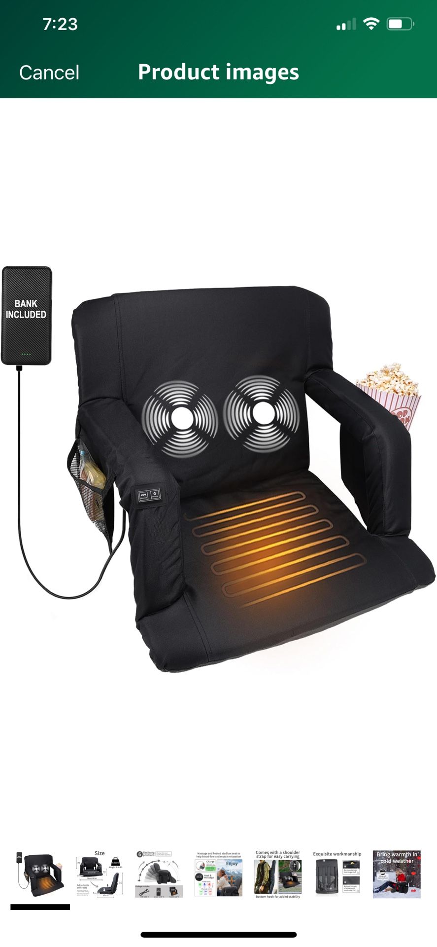 portable Massage Seat Great For Outdoor And Indoor