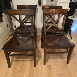 Pottery Barn Four Matching Chairs