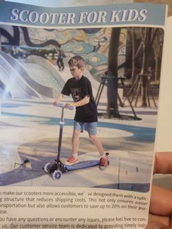 Brand new 3 wheel scooter for kids . $35