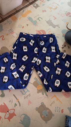 Dark Blue Penguin pajama bottoms