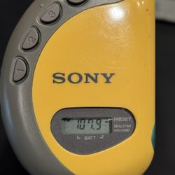 Sony Sports Walkman FM/AM PLL Synthesized Radio Headphones SRF-HM55 Tested/Works