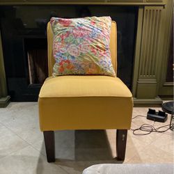 Yellow Accent Side Chair