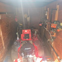 Black Trailer 6x12 WITH landscaping equipment