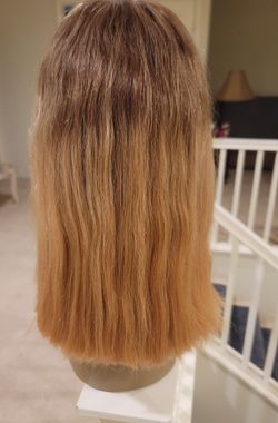 100% human hair ombre honey blonde bob 13x6 lace frontal wig