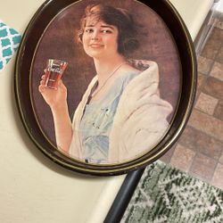 Vintage Serving Coca Cola Tray 