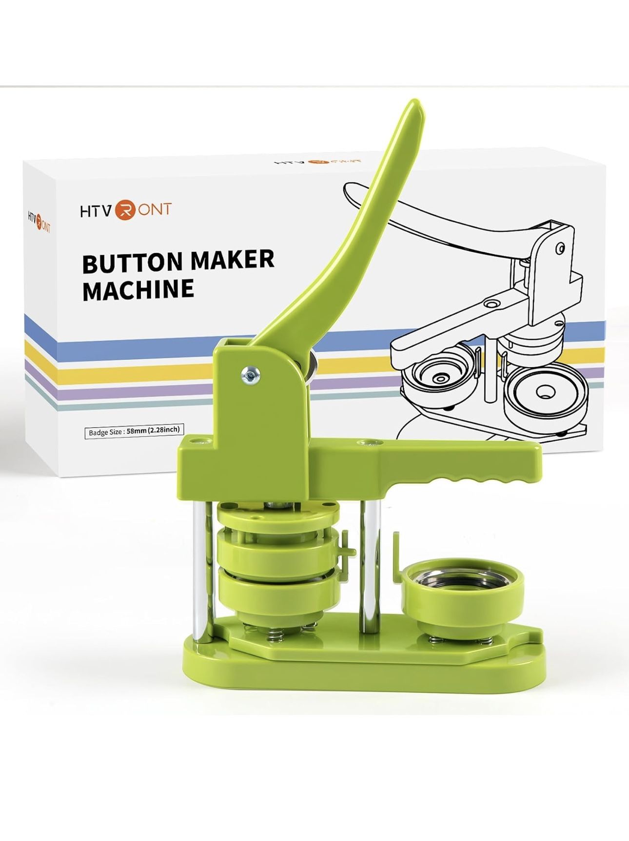HTV Ront Button Maker Machine