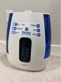 homedics total comfort ultrasonic humidifier warm & cool mist - lightly used