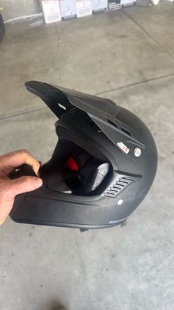 Matte Black Full-Face MTB Helmet
