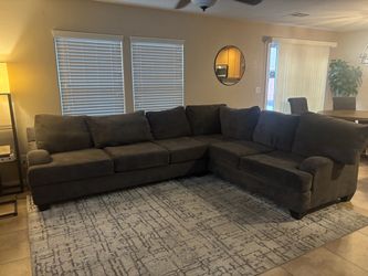 Large sectional. Very comfortable!