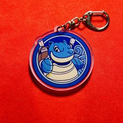 Blastoise Acrylic Keychain – Water Pokémon Power Charm ✨