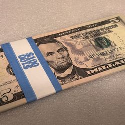 $5 2021. New. Banknote USA