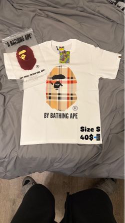 size S men Burberry X Bape shirt
