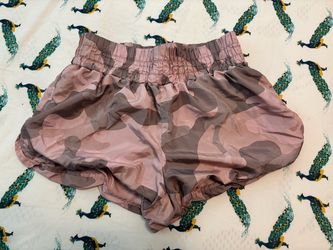 Pink Camo Athletic Shorts Medium